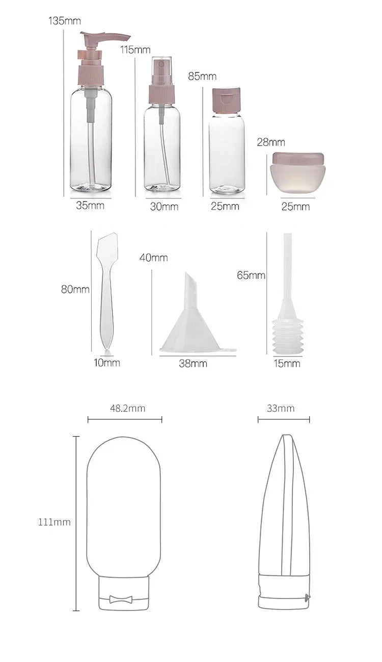 Travel Refillable Bottle Set